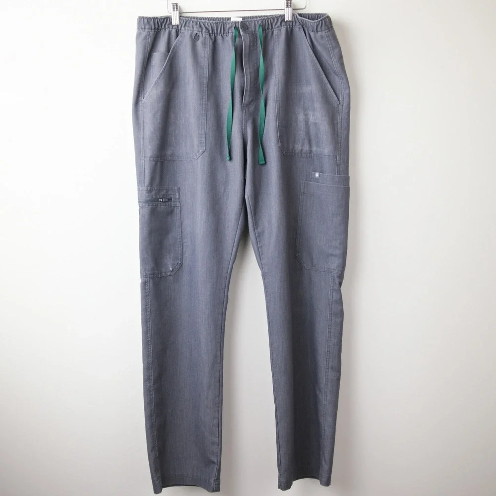 FIGS‎ Scrub Pants Technical Collection Mens XL Grey TM3001 Cargo Medical PO 1897